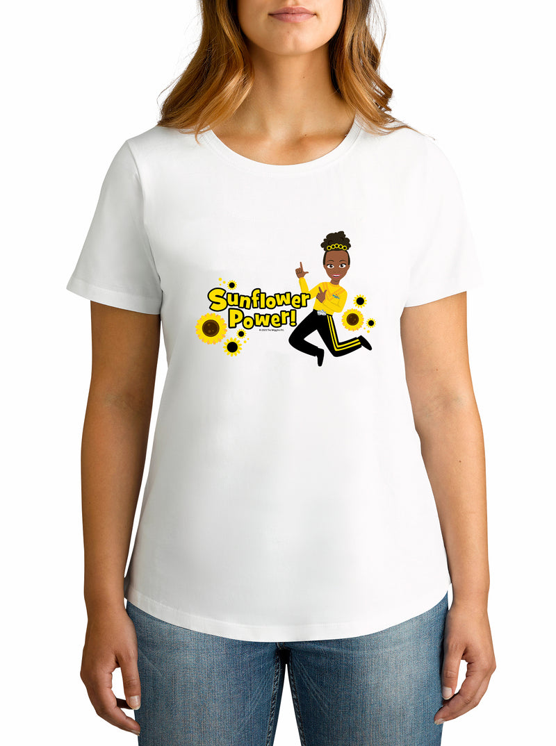 Twidla Women's The Wiggles Sunflower Power Cotton T-Shirt