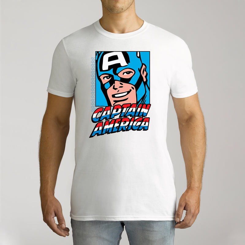 Twidla Men's Marvel Captain America Cotton Tee