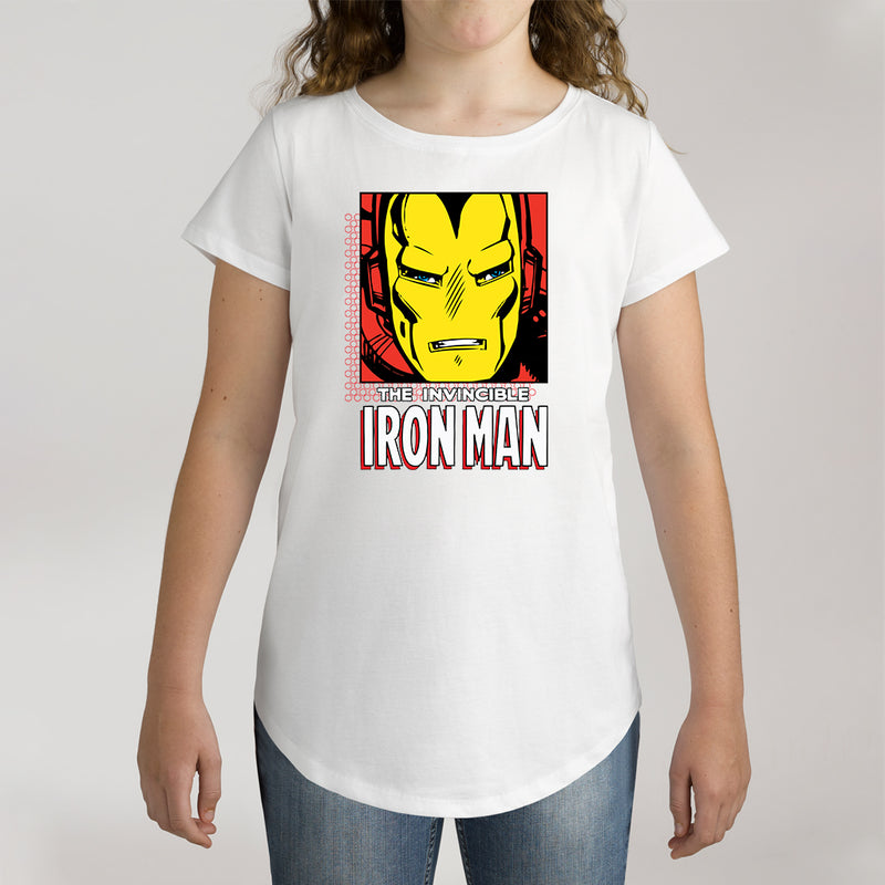 Twidla Girl's Marvel The Invincible Iron Man Cotton Tee