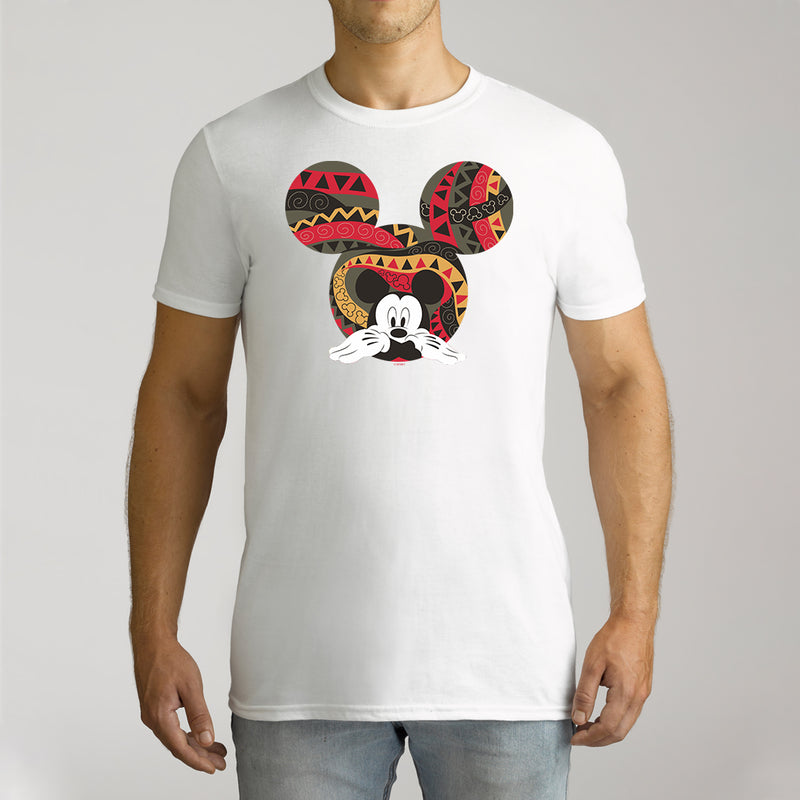 Twidla Men's Disney Mickey Mouse Aztec Cotton Tee