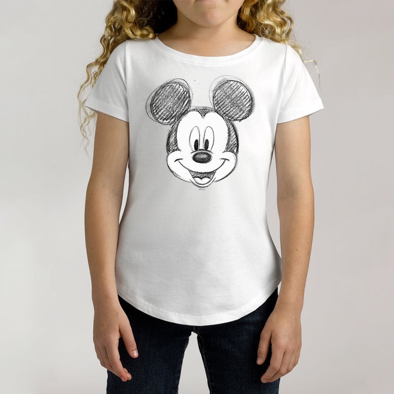 Twidla Girl's Disney Mickey Mouse Sketch Cotton Tee