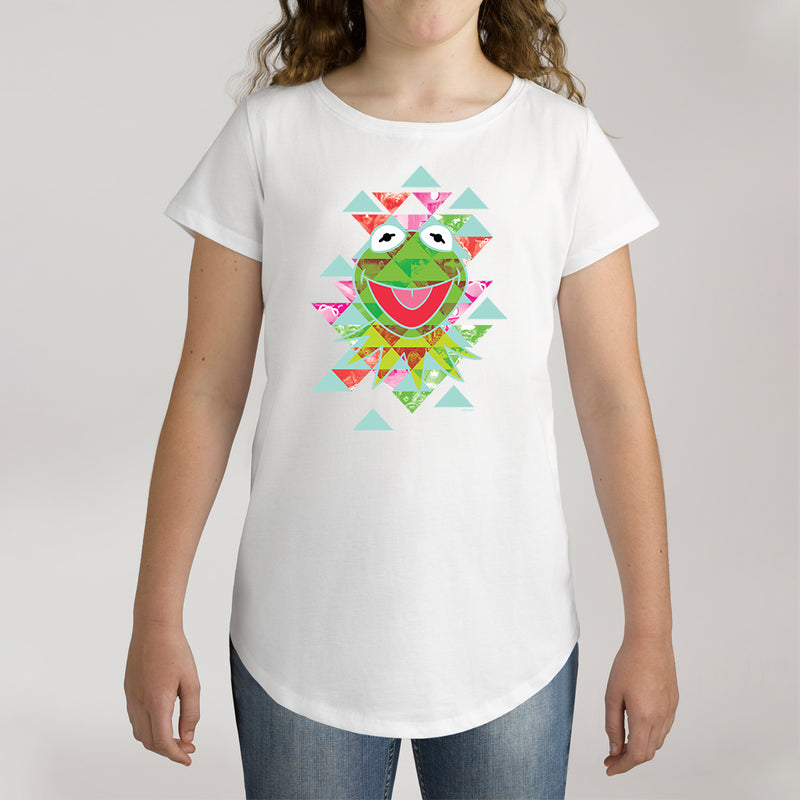 Twidla Girl's The Muppets Kermit Aztec Cotton Tee