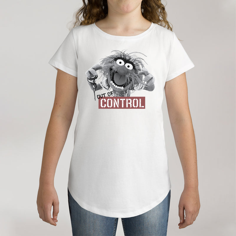 Twidla Girl's The Muppets Animal Out Of Control Cotton Tee