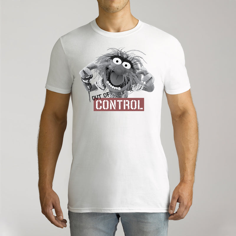 Twidla Men's The Muppets Animal Out Of Control Cotton Tee