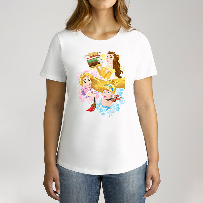 Twidla Women's Disney Princess Fun Cotton Tee