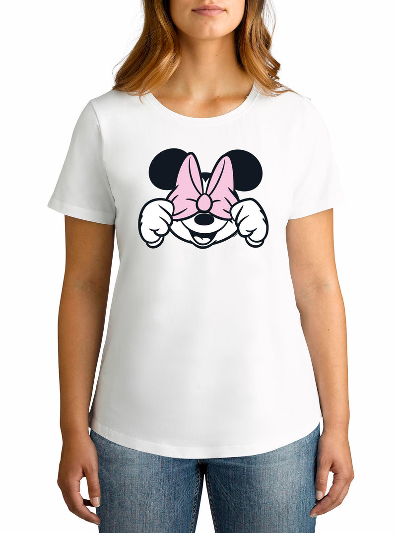 Twidla Women's Mickey Mouse Laughing T-Shirt
