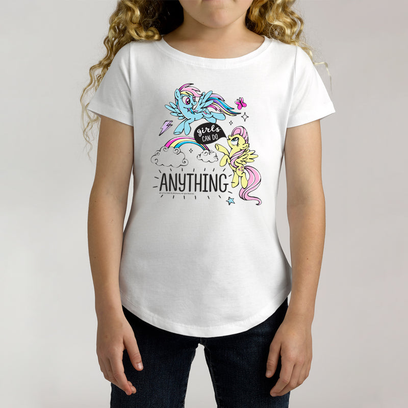 Twidla Girl's My Little Pony Girls Can Do Anything Cotton T-Shirt
