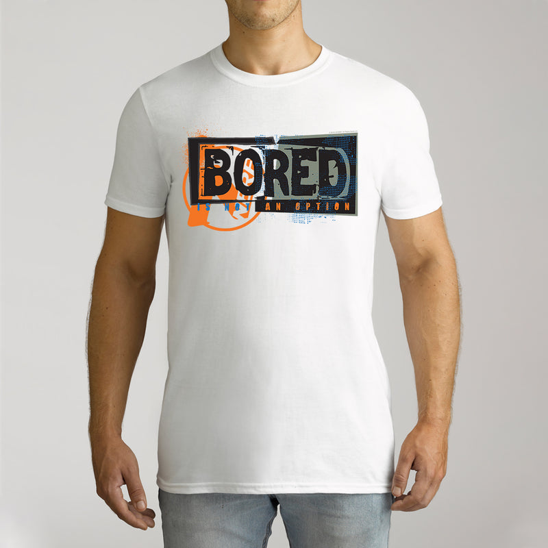 Twidla Men's Nerf Bored Is Not An Option Cotton Tee