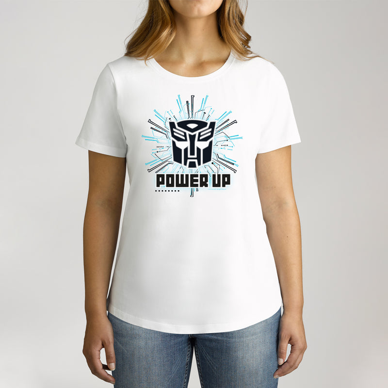 Twidla Women's Transformers Power Up Cotton Tee