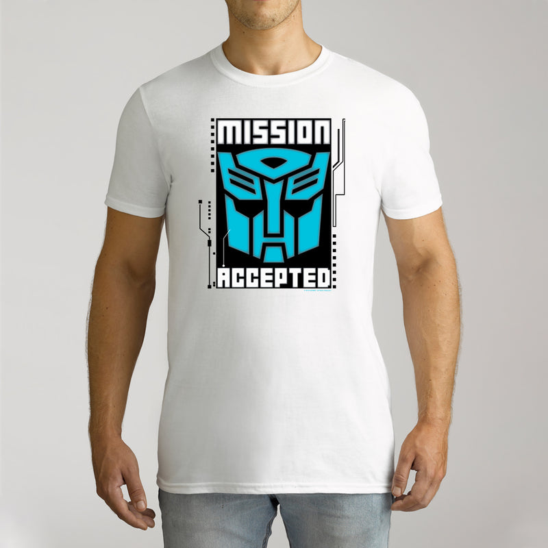 Twidla Men's Transformers Mission Accepted Cotton Tee