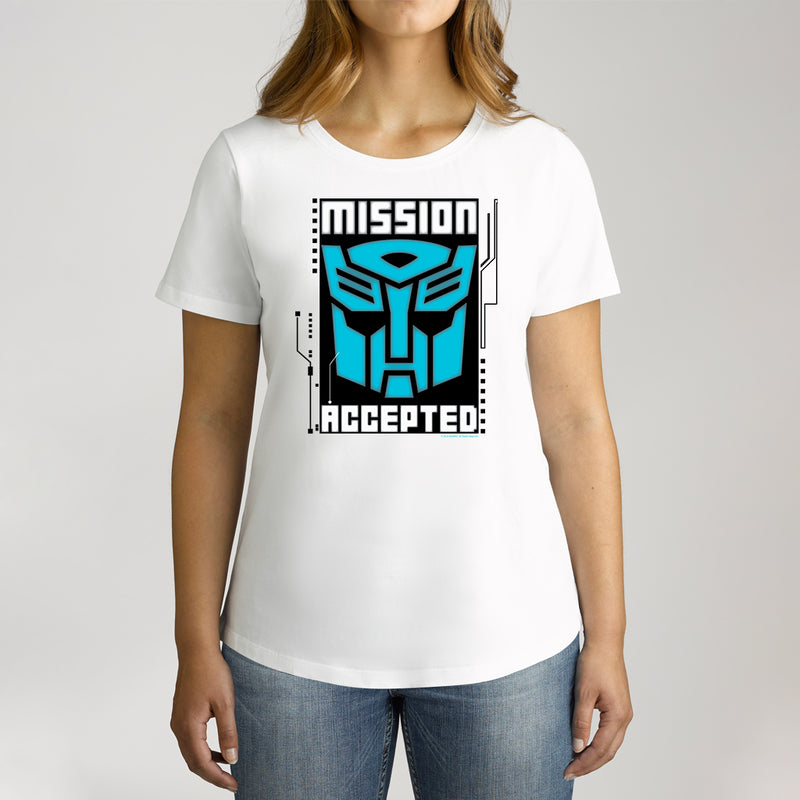 Twidla Women's Transformers Mission Accepted Cotton Tee