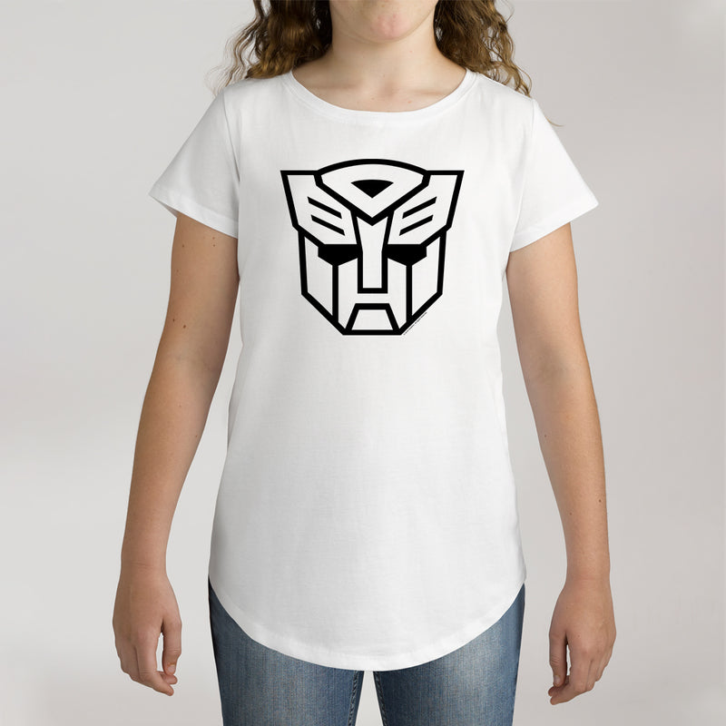 Twidla Girl's Transformers Face Cotton Tee