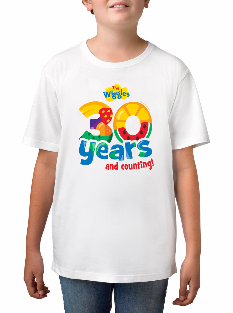 Twidla Boy's The Wiggles 30 years Cotton T-Shirt