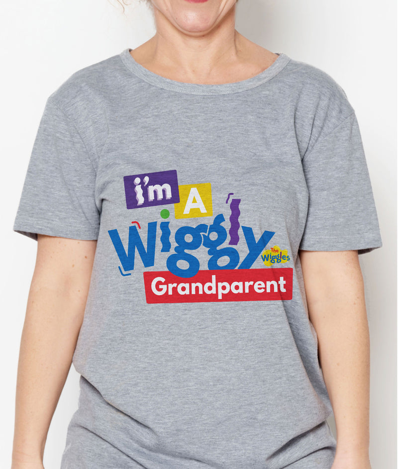 Twidla Women's The Wiggles I'm A Wiggly Grandparent Cotton T-Shirt