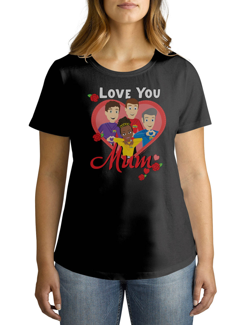 Twidla Women's The Wiggles Love You Mum Cotton T-Shirt